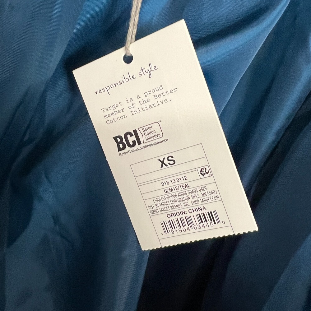 A New‎ Day Insulated Puffer Coat Womens XS Blue Plaid Hooded Warm Winter Casual - Picture 3 of 9
